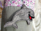 Preview: Delfin - doodle Stickdatei